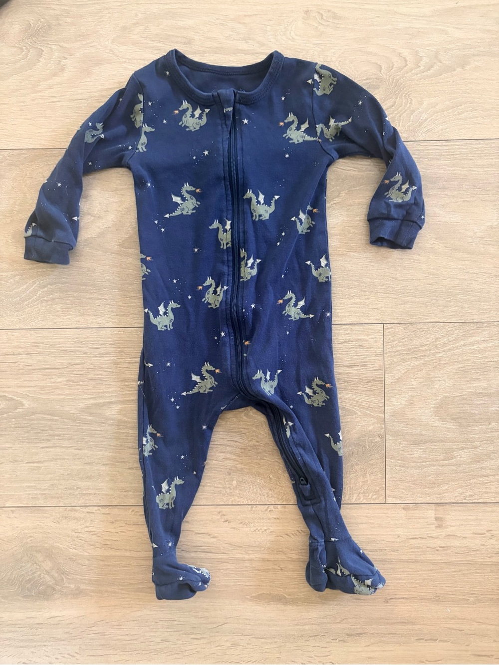 3/$30 Dragon Print Sleeper | Petit Lem - Picture 2 of 3